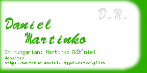 daniel martinko business card